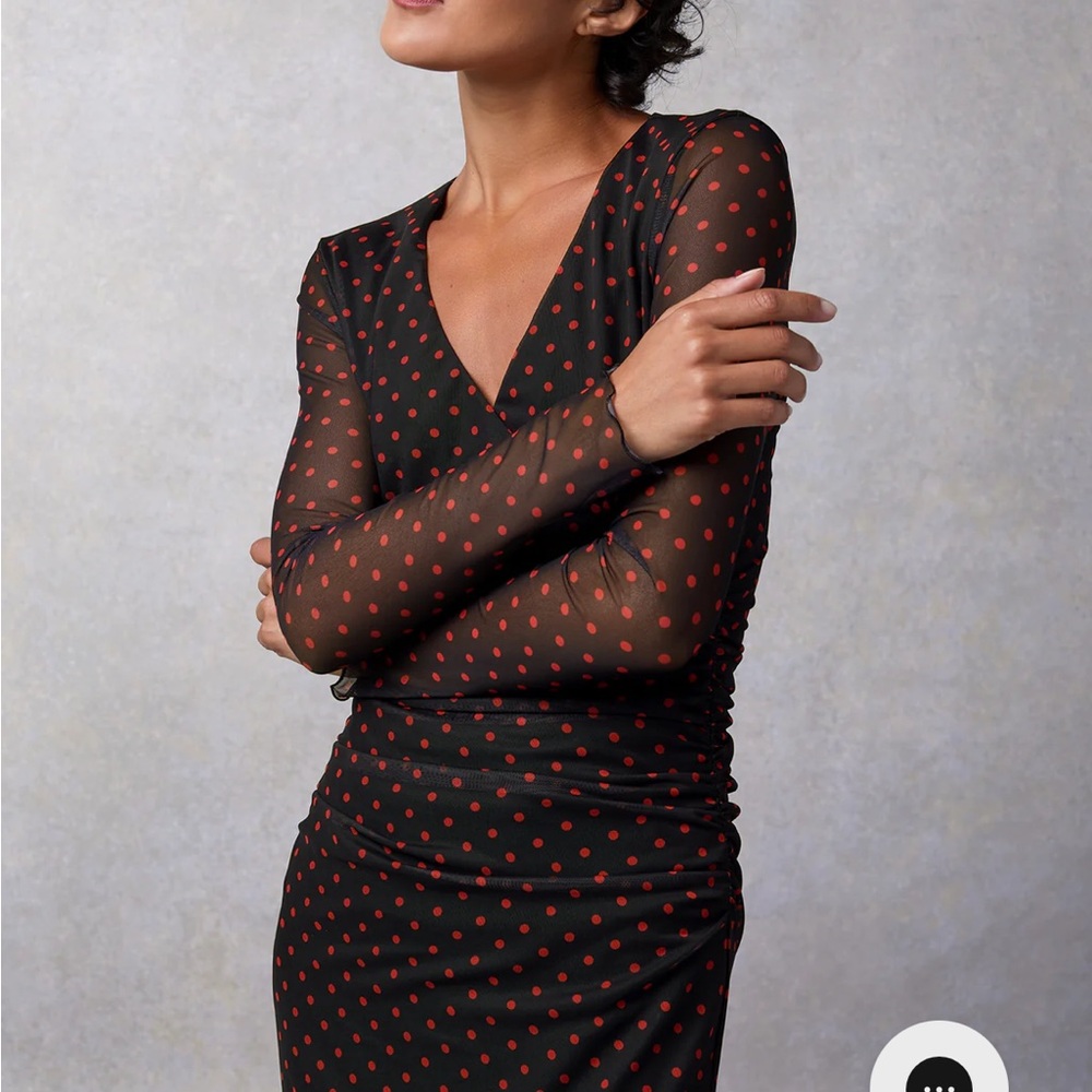 Rouje Cleria Dress red polka dot - Picture 4 of 9